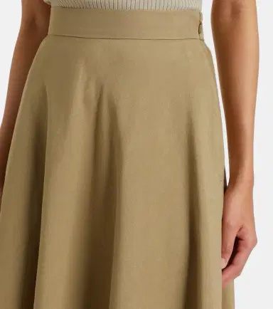 Max Mara Linen and silk twill midi skirt | Thumbnail 2 Max Mara Linen and silk twill midi skirt | Thumbnail 2