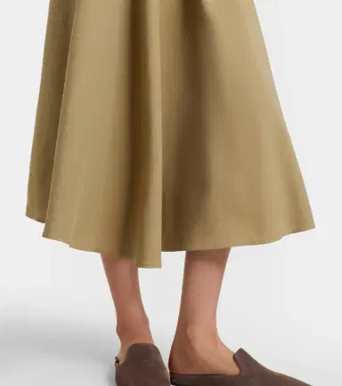 Max Mara Linen and silk twill midi skirt | Thumbnail 5 Max Mara Linen and silk twill midi skirt | Thumbnail 5
