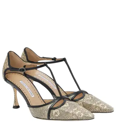 Manolo Blahnik Gish lizard-print leather pumps | Thumbnail 1 Manolo Blahnik Gish lizard-print leather pumps | Thumbnail 1