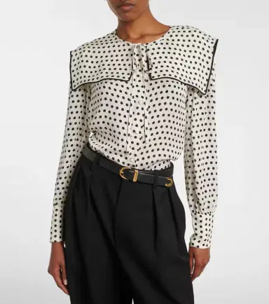 Frame Fleet polka-dot silk blouse | Thumbnail 3 Frame Fleet polka-dot silk blouse | Thumbnail 3