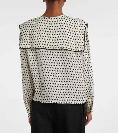 Frame Fleet polka-dot silk blouse | Thumbnail 4 Frame Fleet polka-dot silk blouse | Thumbnail 4