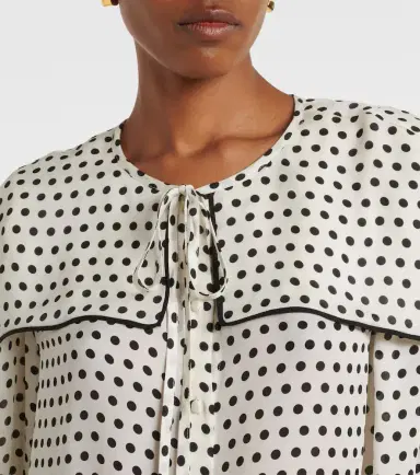 Frame Fleet polka-dot silk blouse | Thumbnail 5 Frame Fleet polka-dot silk blouse | Thumbnail 5