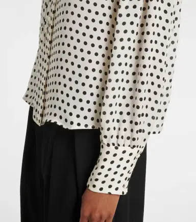 Frame Fleet polka-dot silk blouse | Thumbnail 6 Frame Fleet polka-dot silk blouse | Thumbnail 6