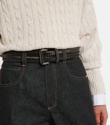 Brunello Cucinelli Monili braided leather belt | Thumbnail 3 Brunello Cucinelli Monili braided leather belt | Thumbnail 3