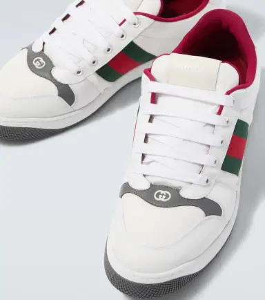 Gucci Screener leather-trimmed sneakers | Thumbnail 2 Gucci Screener leather-trimmed sneakers | Thumbnail 2