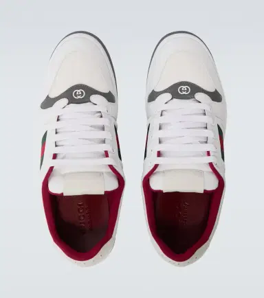 Gucci Screener leather-trimmed sneakers | Thumbnail 5 Gucci Screener leather-trimmed sneakers | Thumbnail 5