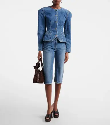 Magda Butrym Faded capri jeans | Thumbnail 3 Magda Butrym Faded capri jeans | Thumbnail 3