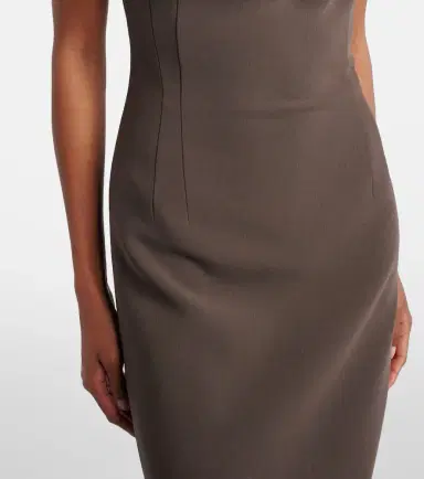 Magda Butrym Floral-appliqué wool-blend midi dress | Thumbnail 5 Magda Butrym Floral-appliqué wool-blend midi dress | Thumbnail 5