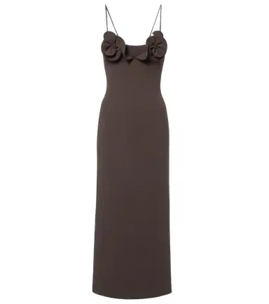 Magda Butrym Floral-appliqué wool-blend midi dress | Thumbnail 1 Magda Butrym Floral-appliqué wool-blend midi dress | Thumbnail 1