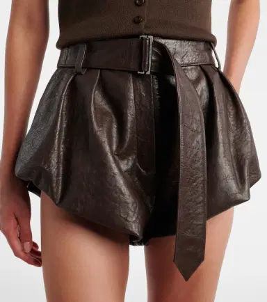 Magda Butrym Belted leather shorts | Thumbnail 3 Magda Butrym Belted leather shorts | Thumbnail 3