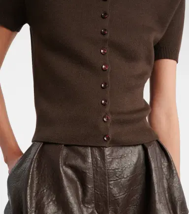 Magda Butrym Cotton and cashmere cardigan | Thumbnail 2 Magda Butrym Cotton and cashmere cardigan | Thumbnail 2