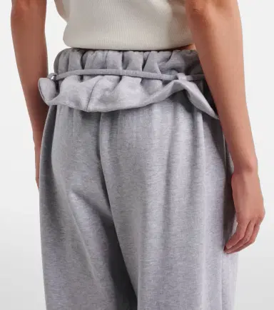 Magda Butrym Ruffled cotton-blend sweatpants | Thumbnail 3 Magda Butrym Ruffled cotton-blend sweatpants | Thumbnail 3