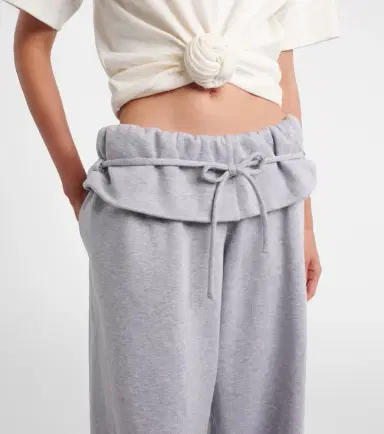 Magda Butrym Ruffled cotton-blend sweatpants | Thumbnail 4 Magda Butrym Ruffled cotton-blend sweatpants | Thumbnail 4