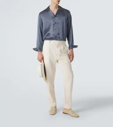 Frescobol Carioca Safra silk shirt | Thumbnail 3 Frescobol Carioca Safra silk shirt | Thumbnail 3