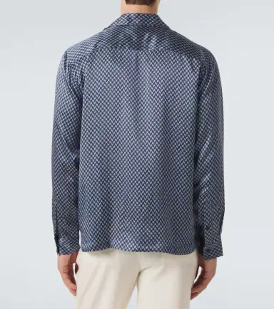 Frescobol Carioca Safra silk shirt | Thumbnail 4 Frescobol Carioca Safra silk shirt | Thumbnail 4