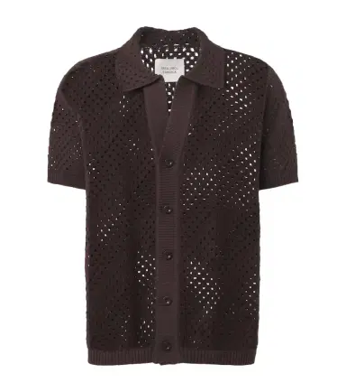 Frescobol Carioca Pinto crochet cotton shirt | Thumbnail 1 Frescobol Carioca Pinto crochet cotton shirt | Thumbnail 1