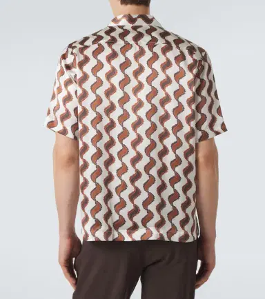 Frescobol Carioca Roberto printed silk bowling shirt | Thumbnail 2 Frescobol Carioca Roberto printed silk bowling shirt | Thumbnail 2