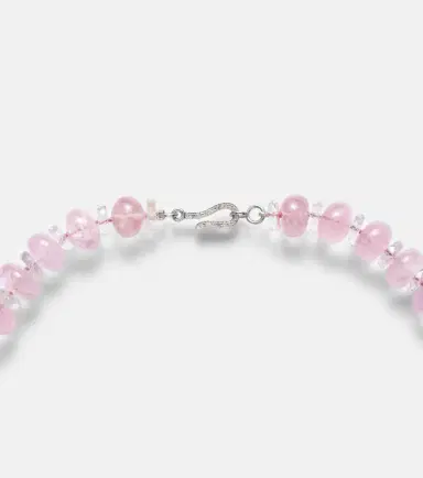 Ileana Makri Beaded necklace with morganite, white topaz, and diamonds | Thumbnail 3 Ileana Makri Beaded necklace with morganite, white topaz, and diamonds | Thumbnail 3