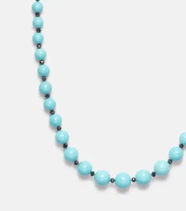 Ileana Makri Beaded necklace with turquoise and diamonds | Thumbnail 5 Ileana Makri Beaded necklace with turquoise and diamonds | Thumbnail 5