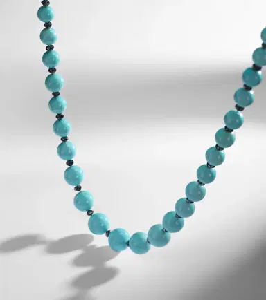 Ileana Makri Beaded necklace with turquoise and diamonds | Thumbnail 6 Ileana Makri Beaded necklace with turquoise and diamonds | Thumbnail 6