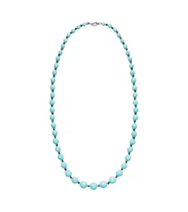 Ileana Makri Beaded necklace with turquoise and diamonds | Thumbnail 1 Ileana Makri Beaded necklace with turquoise and diamonds | Thumbnail 1