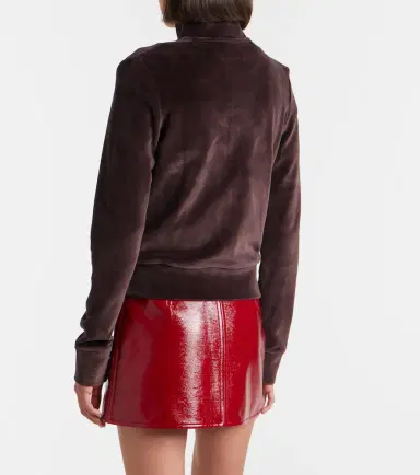 Courrèges Courrèges Cotton-blend velvet track jacket | Thumbnail 5 Courrèges Courrèges Cotton-blend velvet track jacket | Thumbnail 5
