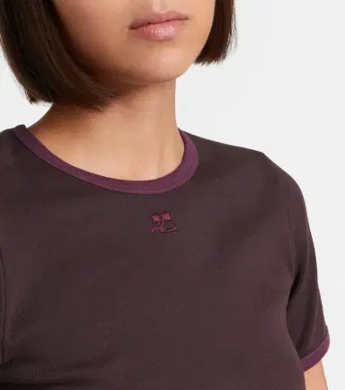 Courrèges Courrèges Cotton jersey T-shirt | Thumbnail 5 Courrèges Courrèges Cotton jersey T-shirt | Thumbnail 5