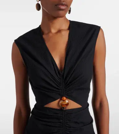 Veronica Beard Marisabel cotton-blend midi dress | Thumbnail 2 Veronica Beard Marisabel cotton-blend midi dress | Thumbnail 2