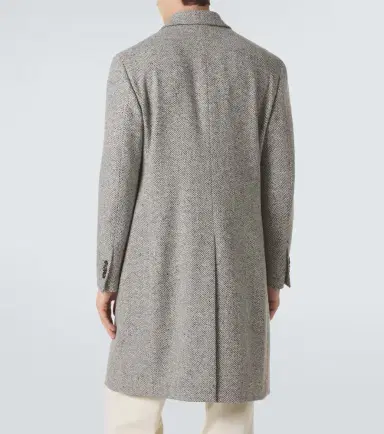 Lardini Herringbone double-breasted virgin wool coat | Thumbnail 6 Lardini Herringbone double-breasted virgin wool coat | Thumbnail 6