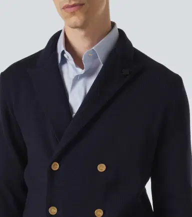Lardini Double-breasted virgin wool blazer | Thumbnail 5 Lardini Double-breasted virgin wool blazer | Thumbnail 5