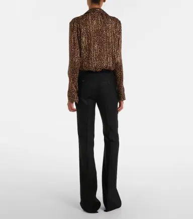 Saint Laurent Cashmere flared pants | Thumbnail 2 Saint Laurent Cashmere flared pants | Thumbnail 2