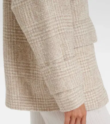 Eleventy Checked wool and alpaca-blend jacket | Thumbnail 2 Eleventy Checked wool and alpaca-blend jacket | Thumbnail 2