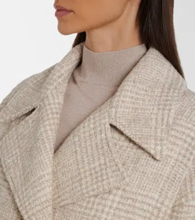 Eleventy Checked wool and alpaca-blend jacket | Thumbnail 3 Eleventy Checked wool and alpaca-blend jacket | Thumbnail 3