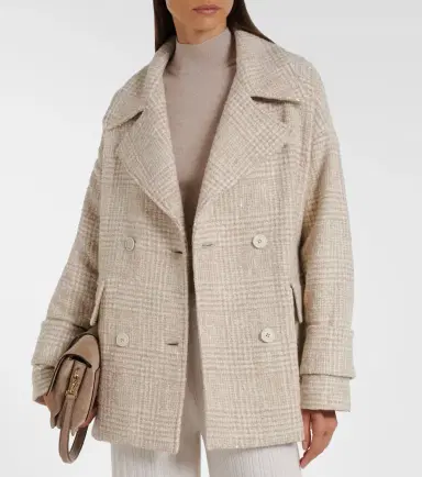Eleventy Checked wool and alpaca-blend jacket | Thumbnail 6 Eleventy Checked wool and alpaca-blend jacket | Thumbnail 6