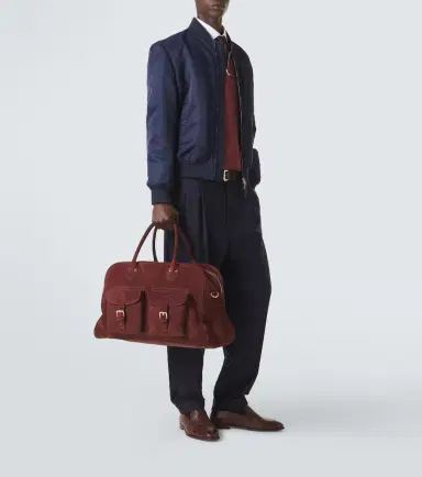 Brunello Cucinelli Suede duffel bag | Thumbnail 4 Brunello Cucinelli Suede duffel bag | Thumbnail 4