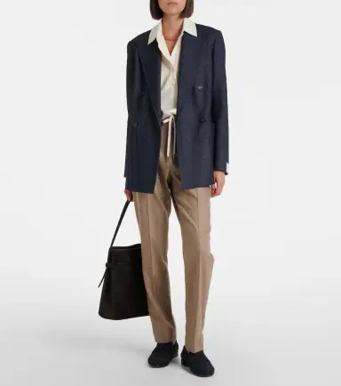 Eleventy Herringbone wool, cotton, and cashmere blazer | Thumbnail 2 Eleventy Herringbone wool, cotton, and cashmere blazer | Thumbnail 2