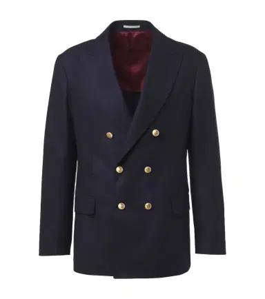 Brunello Cucinelli Double-breasted virgin wool blazer | Thumbnail 1 Brunello Cucinelli Double-breasted virgin wool blazer | Thumbnail 1