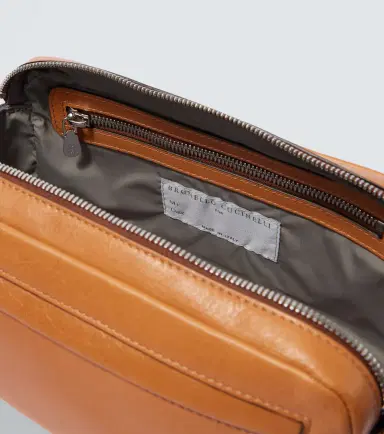 Brunello Cucinelli Leather toiletry bag | Thumbnail 5 Brunello Cucinelli Leather toiletry bag | Thumbnail 5