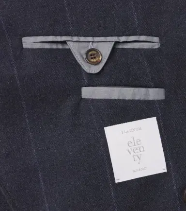 Eleventy Pinstriped wool, cotton, and cashmere blazer | Thumbnail 7 Eleventy Pinstriped wool, cotton, and cashmere blazer | Thumbnail 7