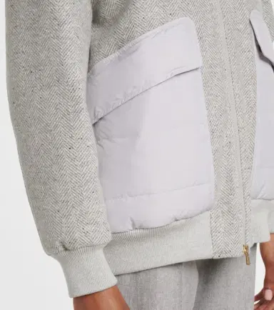 ELEVENTY Herringbone wool-blend down jacket | Thumbnail 3 ELEVENTY Herringbone wool-blend down jacket | Thumbnail 3