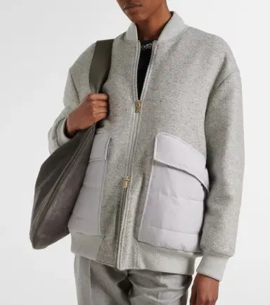 ELEVENTY Herringbone wool-blend down jacket | Thumbnail 4 ELEVENTY Herringbone wool-blend down jacket | Thumbnail 4