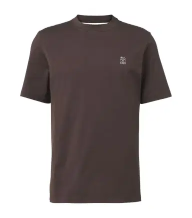 Brunello Cucinelli Logo cotton jersey T-shirt | Thumbnail 1 Brunello Cucinelli Logo cotton jersey T-shirt | Thumbnail 1