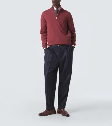Brunello Cucinelli Cashmere half-zip sweater | Thumbnail 4 Brunello Cucinelli Cashmere half-zip sweater | Thumbnail 4