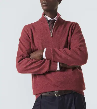 Brunello Cucinelli Cashmere half-zip sweater | Thumbnail 6 Brunello Cucinelli Cashmere half-zip sweater | Thumbnail 6