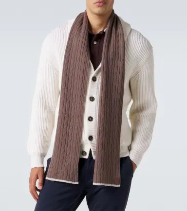 ELEVENTY Cable-knit cashmere scarf | Thumbnail 3 ELEVENTY Cable-knit cashmere scarf | Thumbnail 3