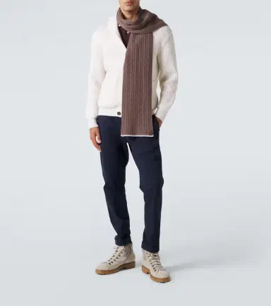 ELEVENTY Cable-knit cashmere scarf | Thumbnail 4 ELEVENTY Cable-knit cashmere scarf | Thumbnail 4