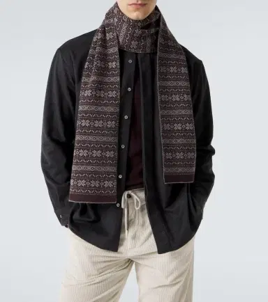 ELEVENTY Fair Isle intarsia cashmere scarf | Thumbnail 4 ELEVENTY Fair Isle intarsia cashmere scarf | Thumbnail 4