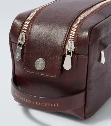 Brunello Cucinelli Leather toiletry bag | Thumbnail 4 Brunello Cucinelli Leather toiletry bag | Thumbnail 4