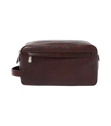 Brunello Cucinelli Leather toiletry bag | Thumbnail 1 Brunello Cucinelli Leather toiletry bag | Thumbnail 1