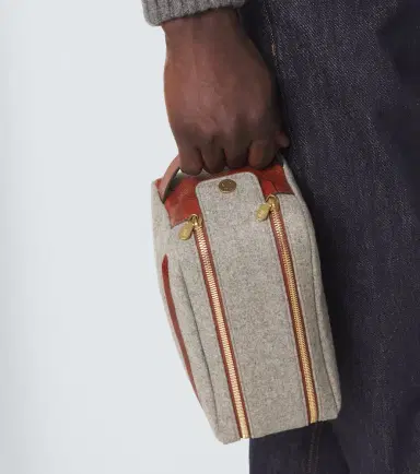 Brunello Cucinelli Leather-trimmed toiletry bag | Thumbnail 5 Brunello Cucinelli Leather-trimmed toiletry bag | Thumbnail 5